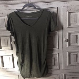 Olive green maternity tee